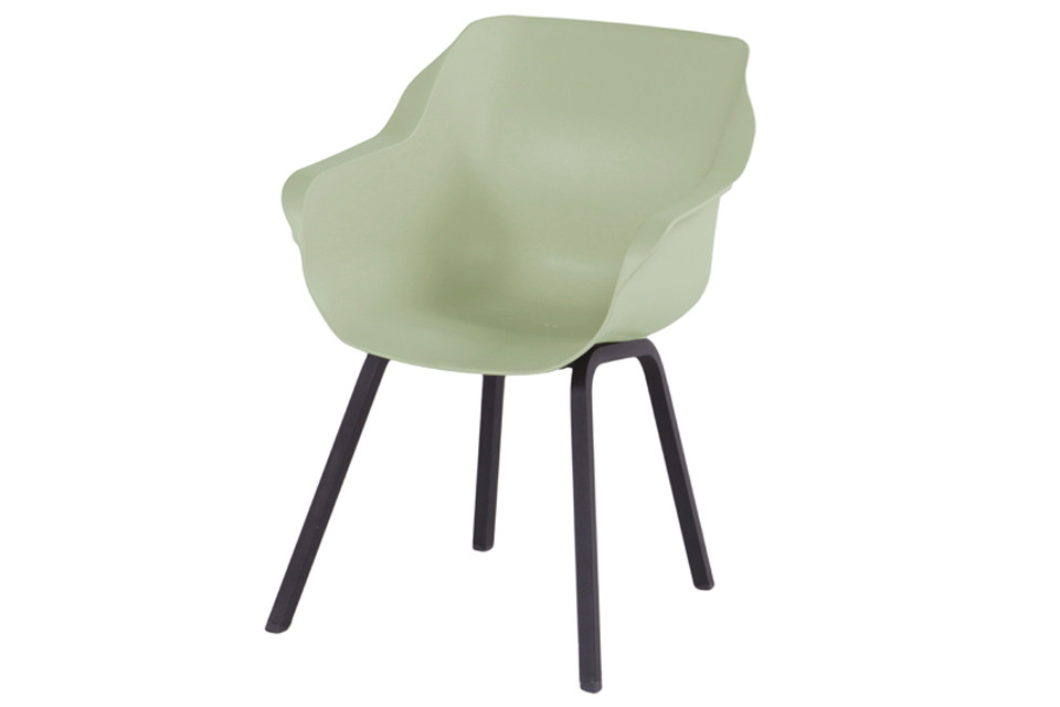 Hartman Sophie Element dining armstoel - French Green - Alu poot