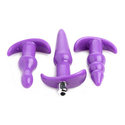 XR Brands 4 Piece Vibrating Butt Plug Set