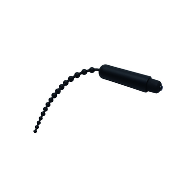 XR Brands Dark Rod - Vibrating Utheral Sound with Beads