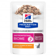 Hill&apos;s Prescription Diet Gastrointestinal Biome natvoer kat met kip maaltijdzakje 24 x 85 g