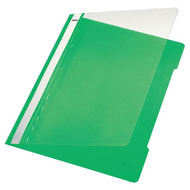 Snelhechter Leitz standaard A4 PVC lichtgroen | 25 stuks