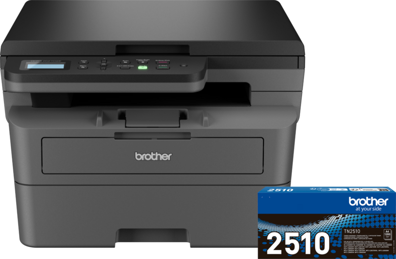 Brother DCP-L2627DWE + 1 extra zwarte toner