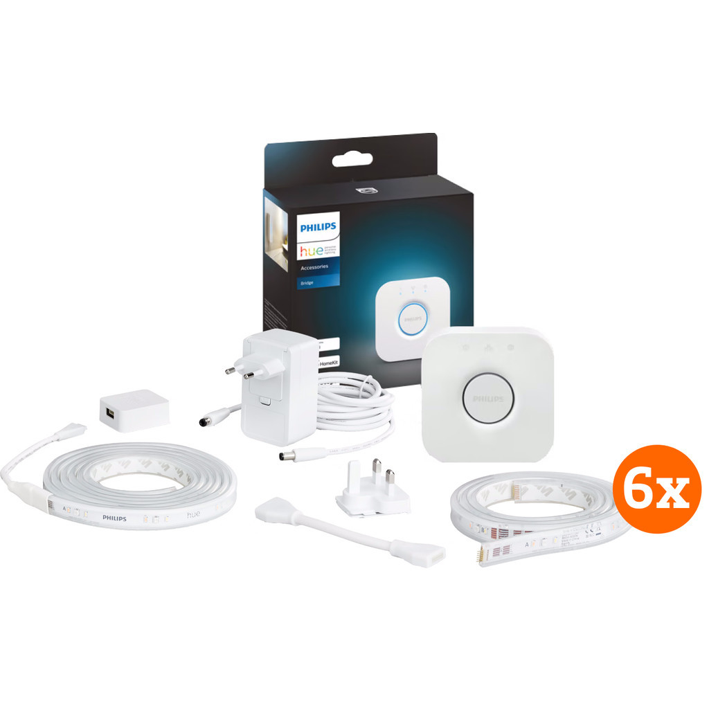 Philips Hue Lightstrip Plus White & Color 6m basisset + Bridge