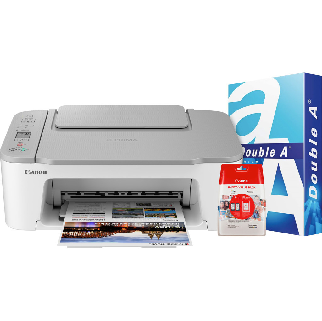 Canon PIXMA TS3451 + 1 extra set inkt + 500 vellen A4 papier