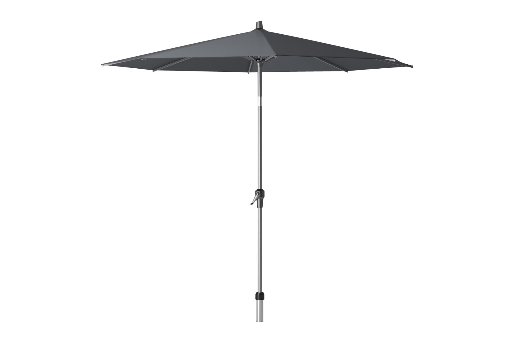 Platinum Riva stokparasol 2,7 m. rond - Antraciet