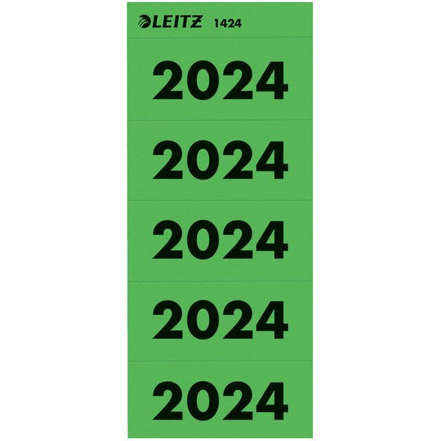 Rugetiket leitz 2024 80mm groen 100st