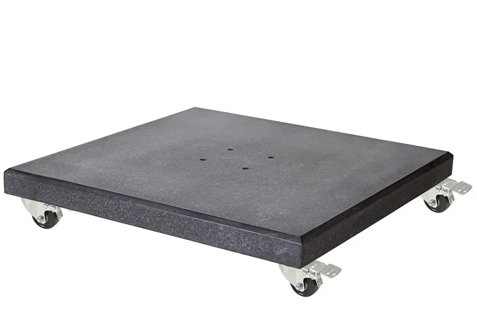 Platinum | Parasolvoet Modena XL Graniet met Wielen | 120 kg