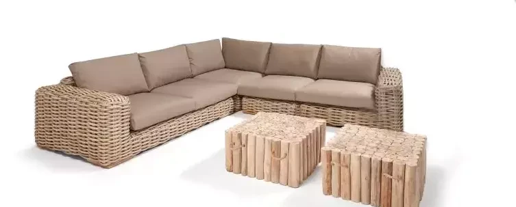 Loungeset FFF met 1x Twiggy koffietafel - wicker