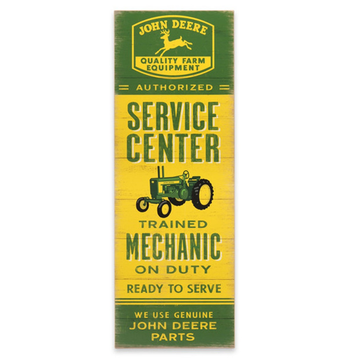 John Deere Service Center Houten Bord - 86 x 31cm