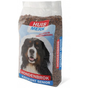 Huismerk Hondenbrok Krokant Senior 10 kg