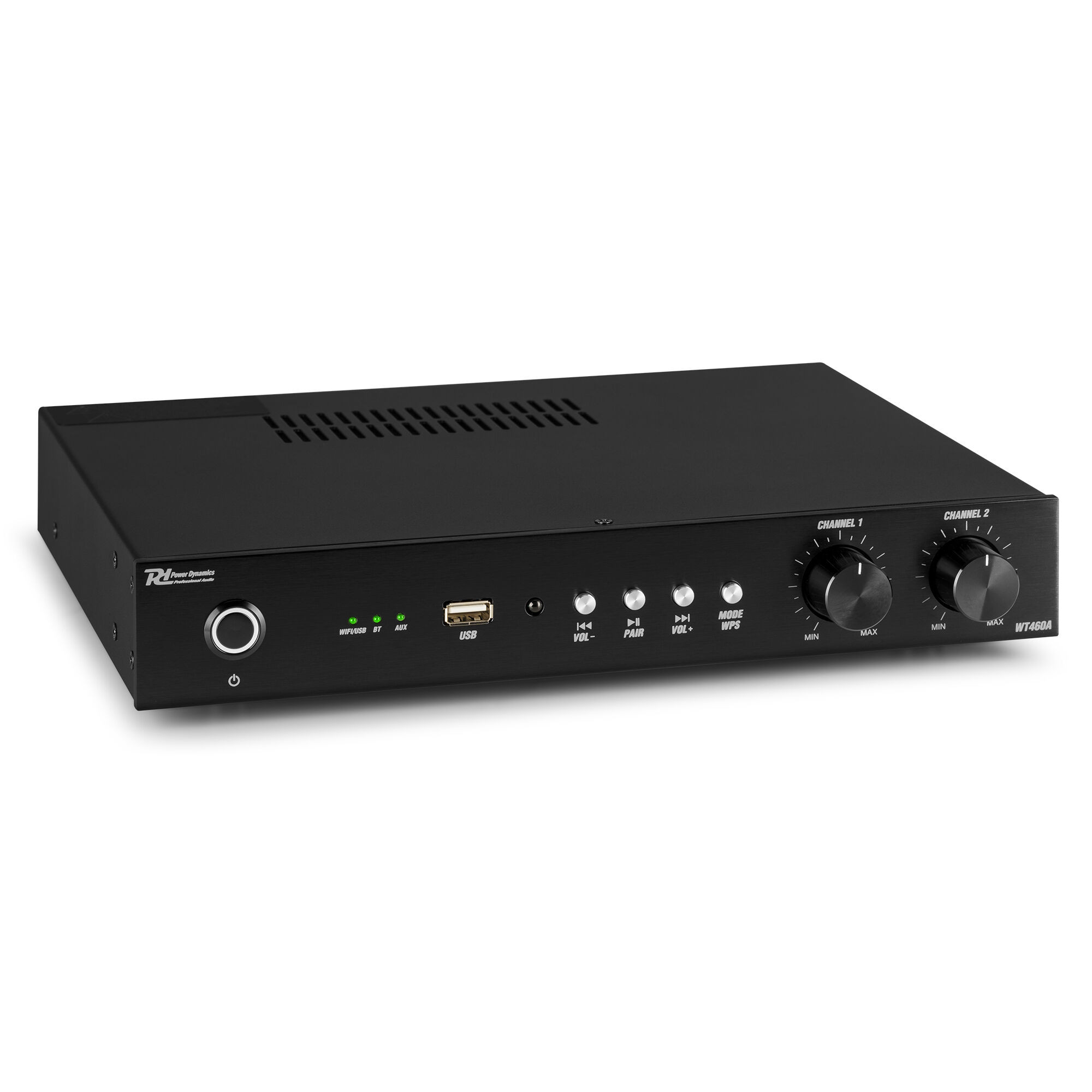 Power Dynamics WT460A wifi 4-kanaals stereo versterker - Bluetooth -