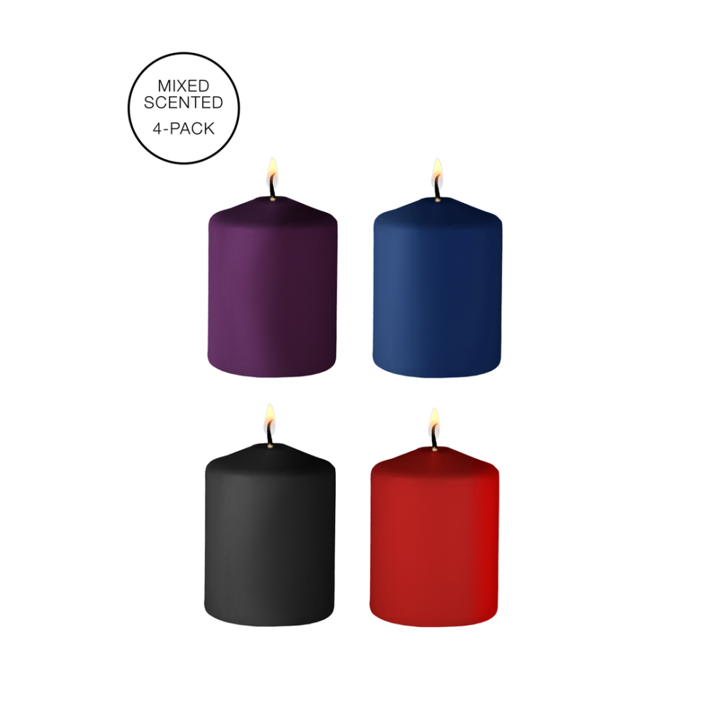 Ouch! by Shots Tease Candles - Mix - 4 Pieces - Multicolor