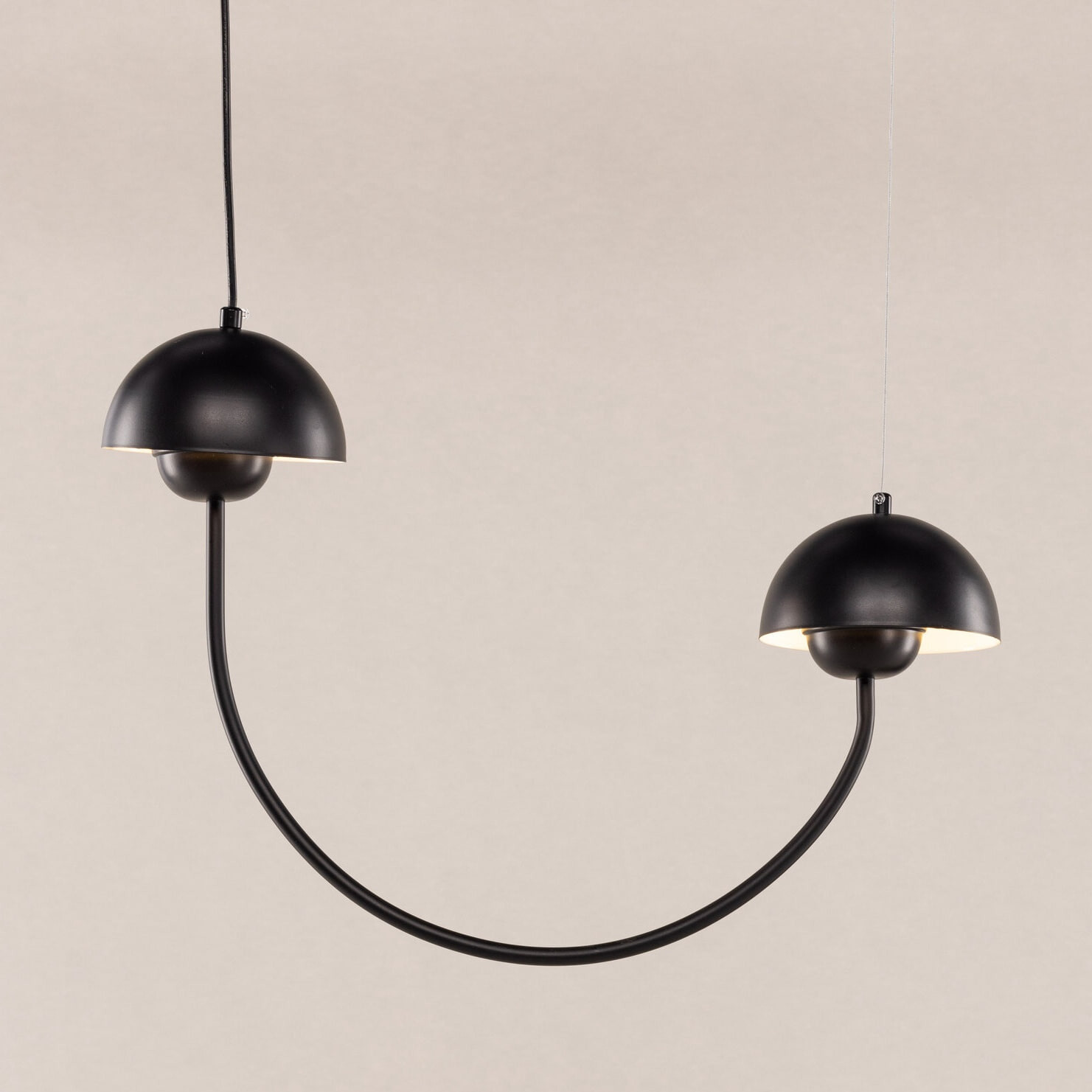 Nohr Hanglamp Lakitha 2-lamps - Zwart