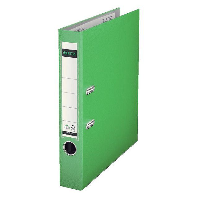 Ordner Leitz A4 50mm PP lichtgroen | 20 stuks