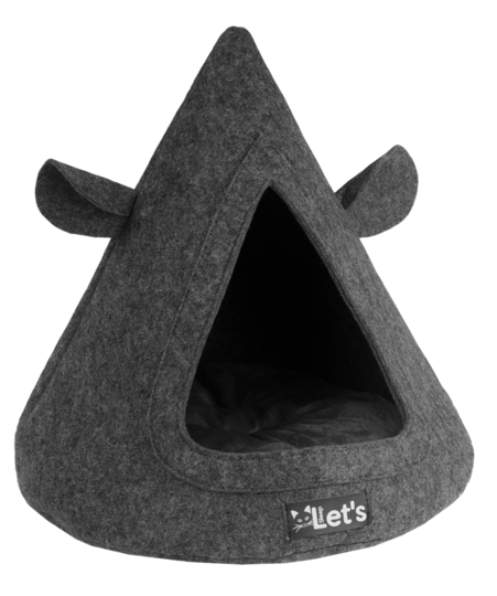 Let&apos;s sleep Pet Cave TeePee Antraciet