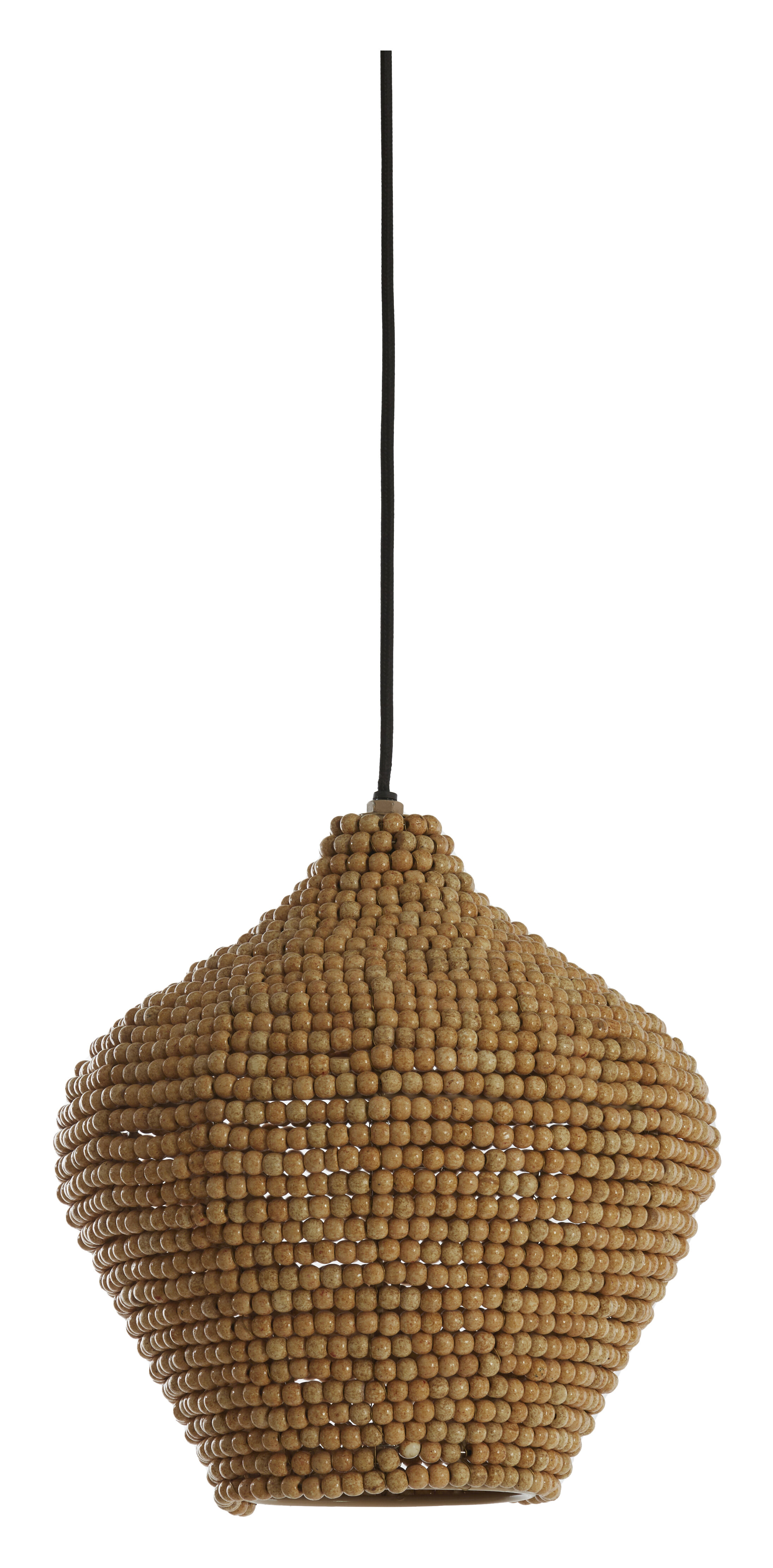 Light & Living Hanglamp 'Kalenga' Kralen, 28cm, kleur Naturel