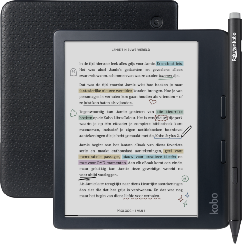 Kobo Libra Colour Zwart + Kobo Stylus 2