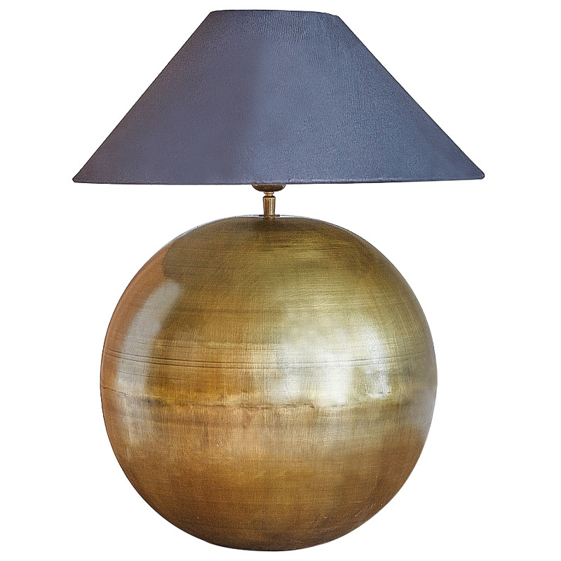 Настольная лампа с абажуром Metall Brass Ball Table Lamp