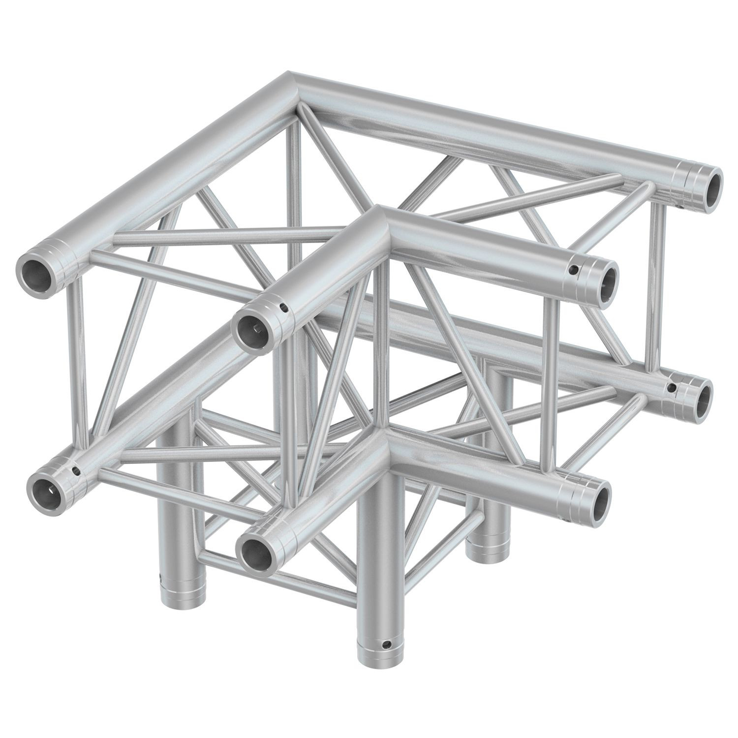 BeamZ Truss P30-C30 vierkante truss 90° 3-weg hoek