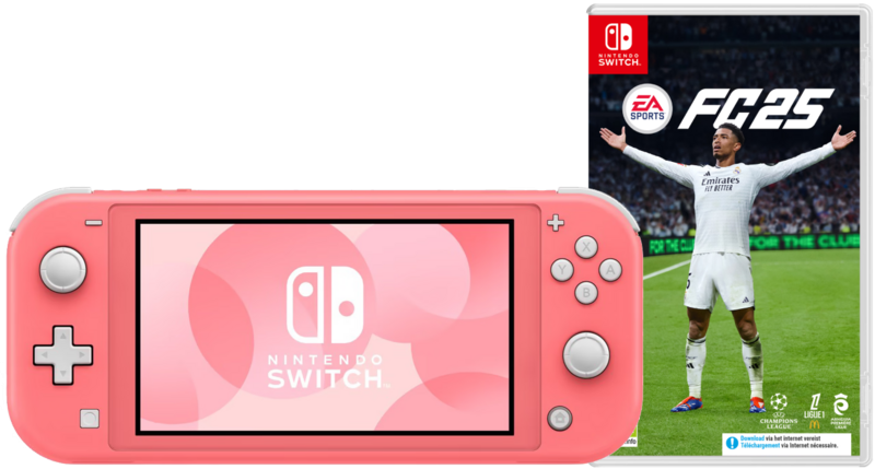 Nintendo Switch Lite Koraal + EA Sports FC 25