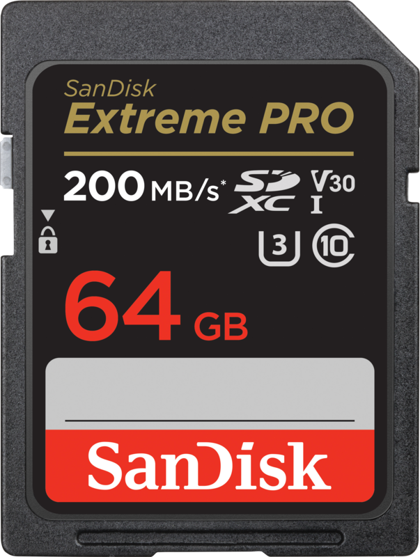 SanDisk SDXC Extreme Pro 64GB 200mb/s