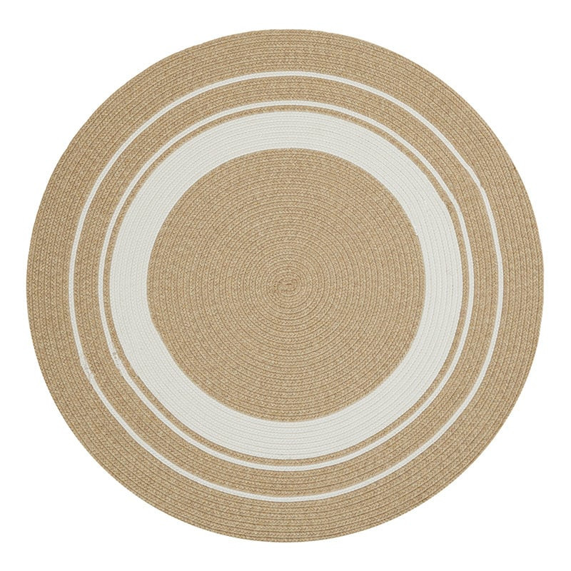 Jute Vloerkleed Braids Beige - NORTHRUGS - Rond - Dekbed-Discounter.nl