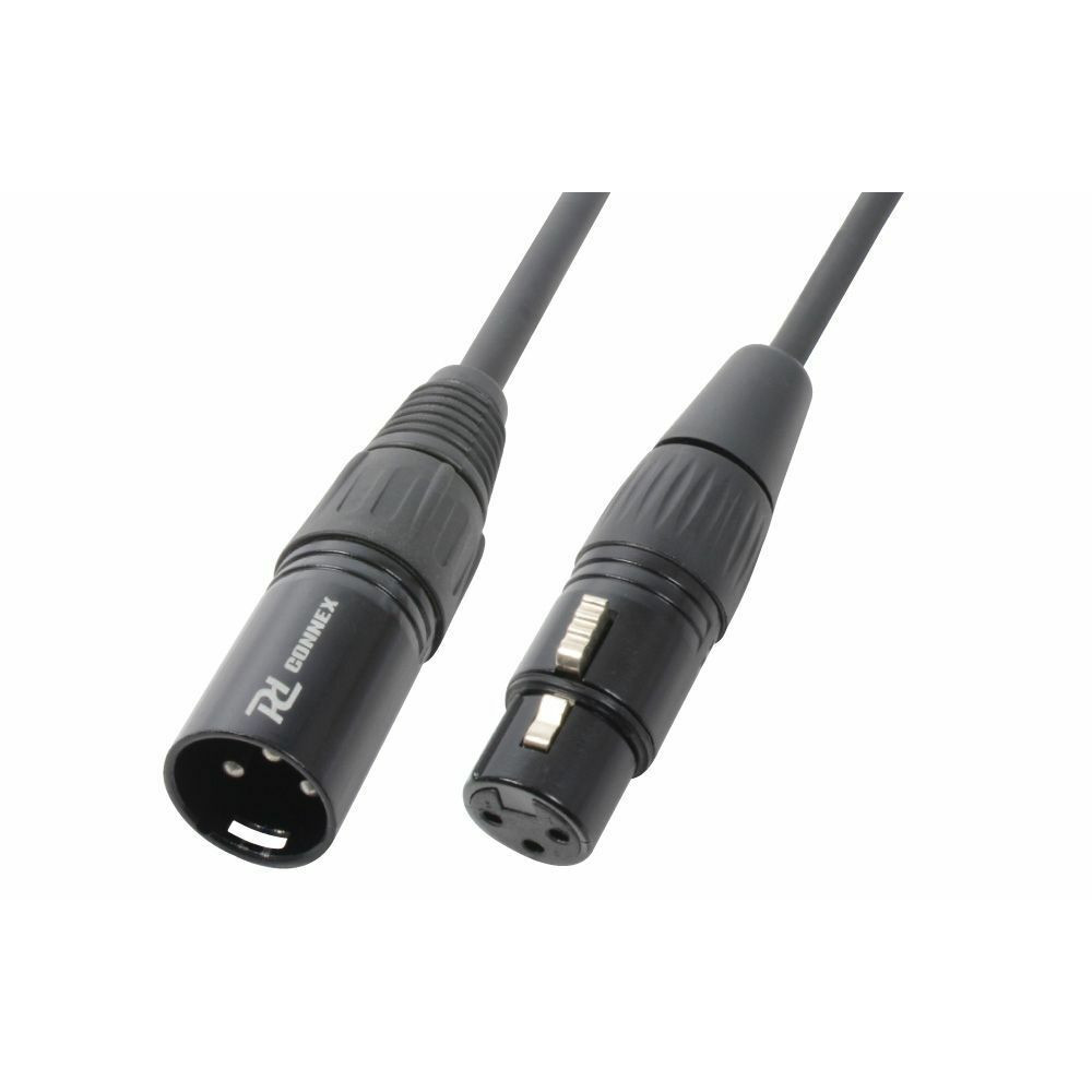 PD Connex Signaalkabel XLR male/female 3-pins - 30 meter - zwart