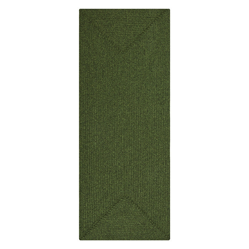 Jute Vloerkleed Braids Groen - NORTHRUGS - 80x150 cm - Rechthoek - Dekbed-Discounter.nl