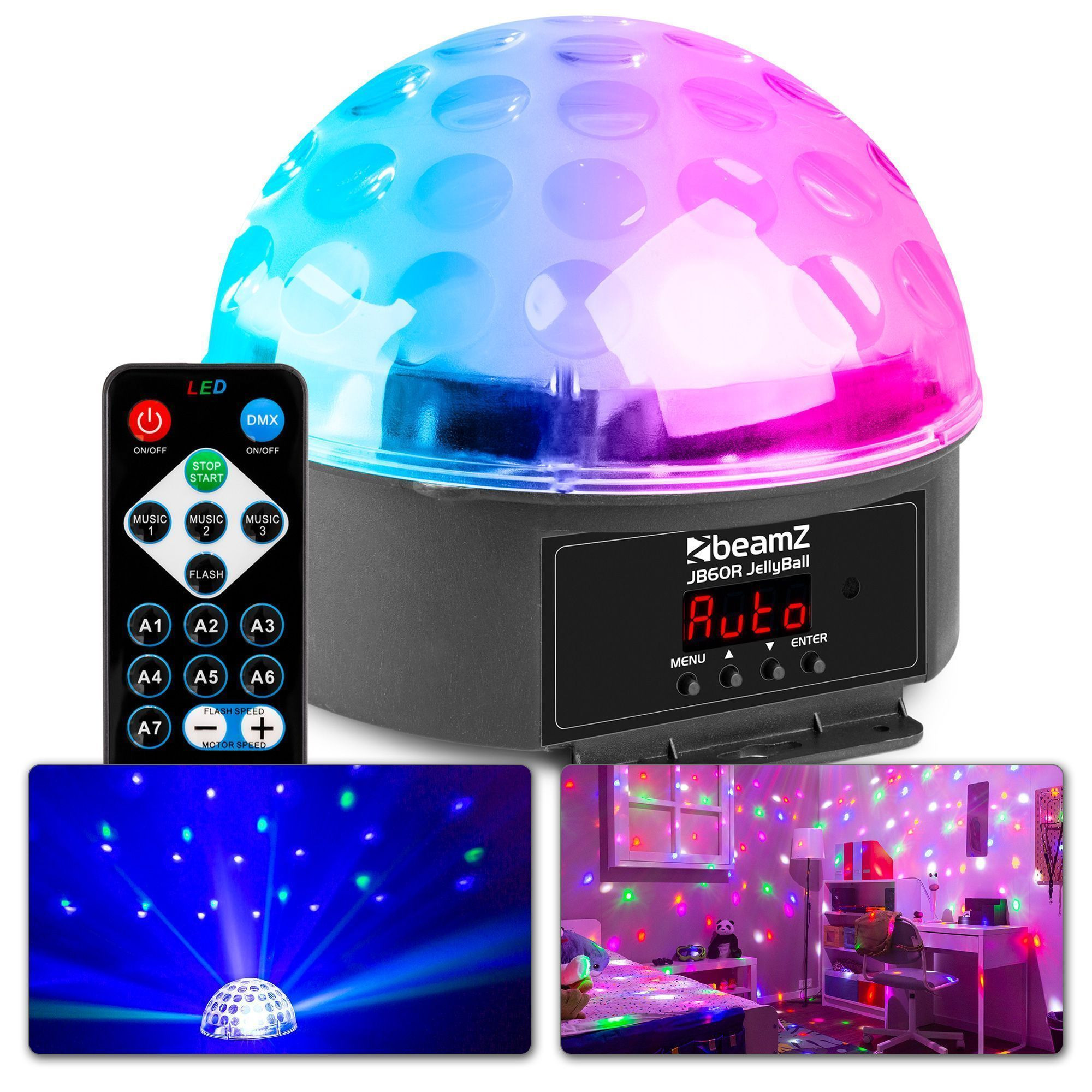 BeamZ JB60R Jelly Ball LED discobal lichteffect