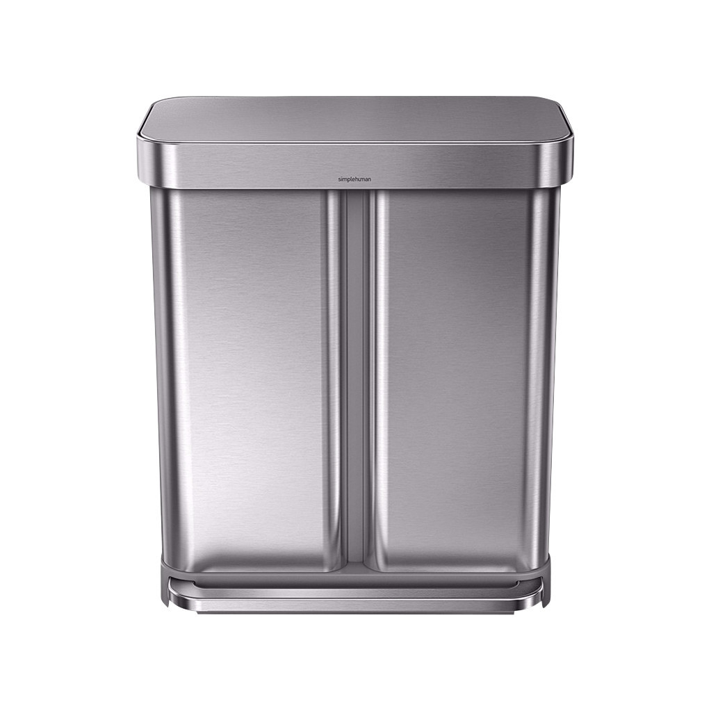 Simplehuman Rectangular Liner Pocket 24 + 34 Liter Rvs