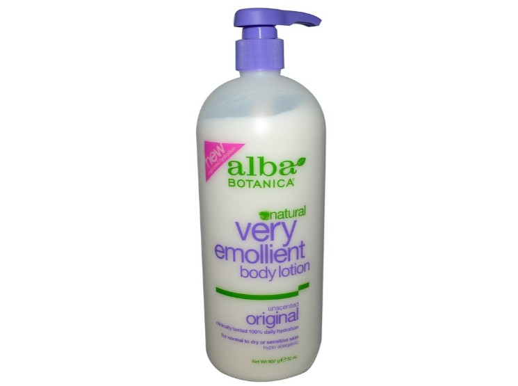 Natural Very Emollient Body Lotion Unscented Original (907 g) - Alba Botanica