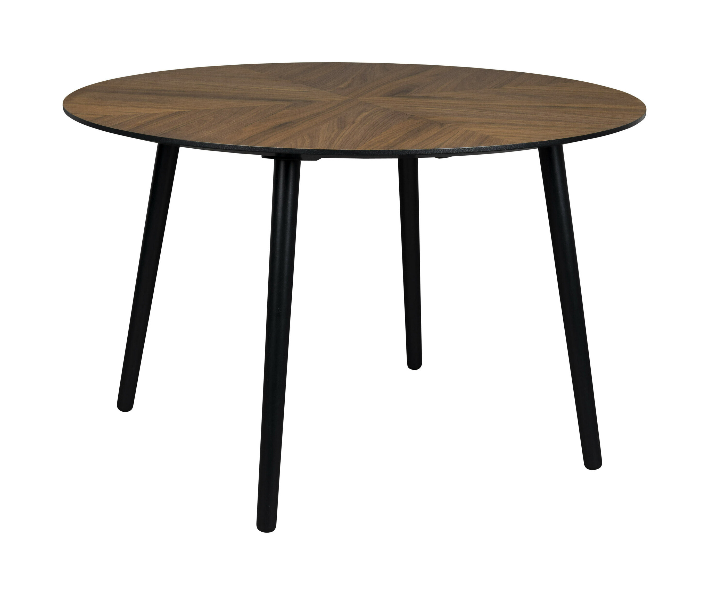 Dutchbone Ronde Eettafel Clover Notenhout, 120cm - Bruin