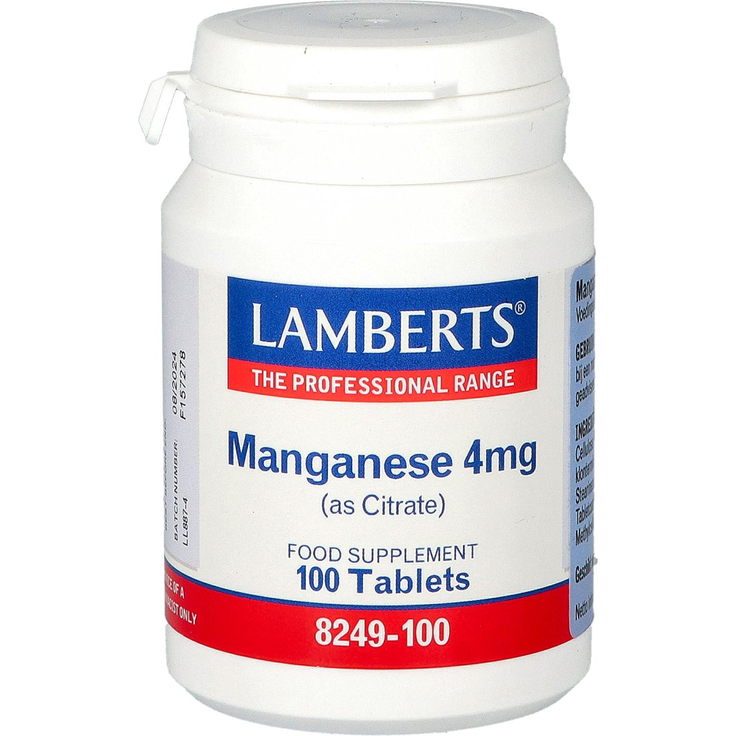 Mangaan (citraat) 4 mg