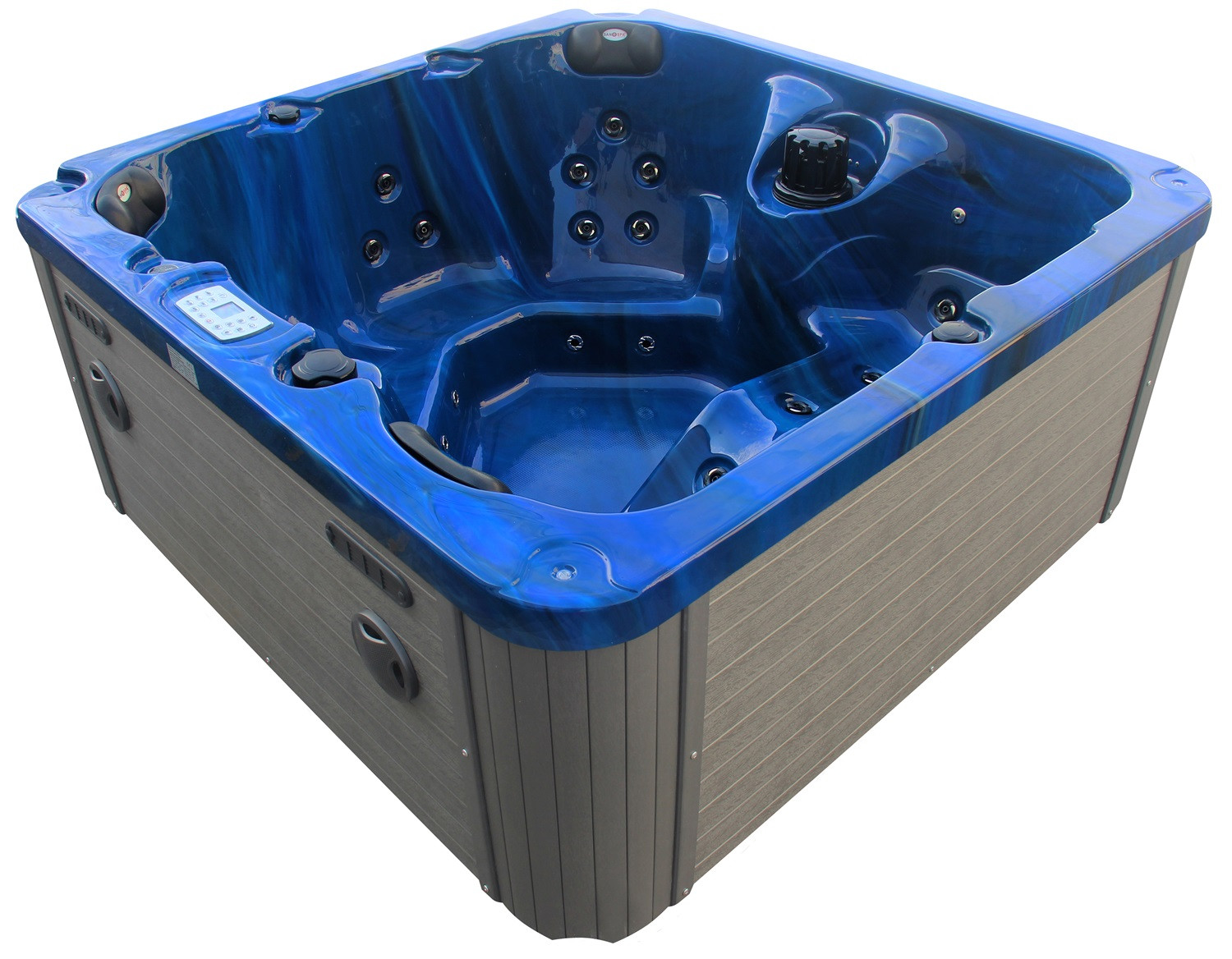 Badstuber Palma outdoor whirlpool 5-persoons blauw