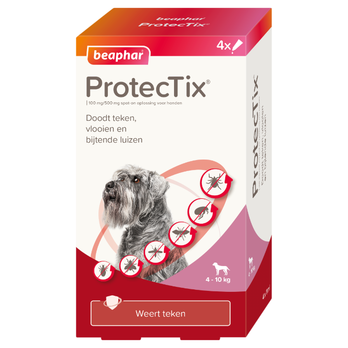 Beaphar ProtecTix hond 4 tot 10kg 4 pipetten