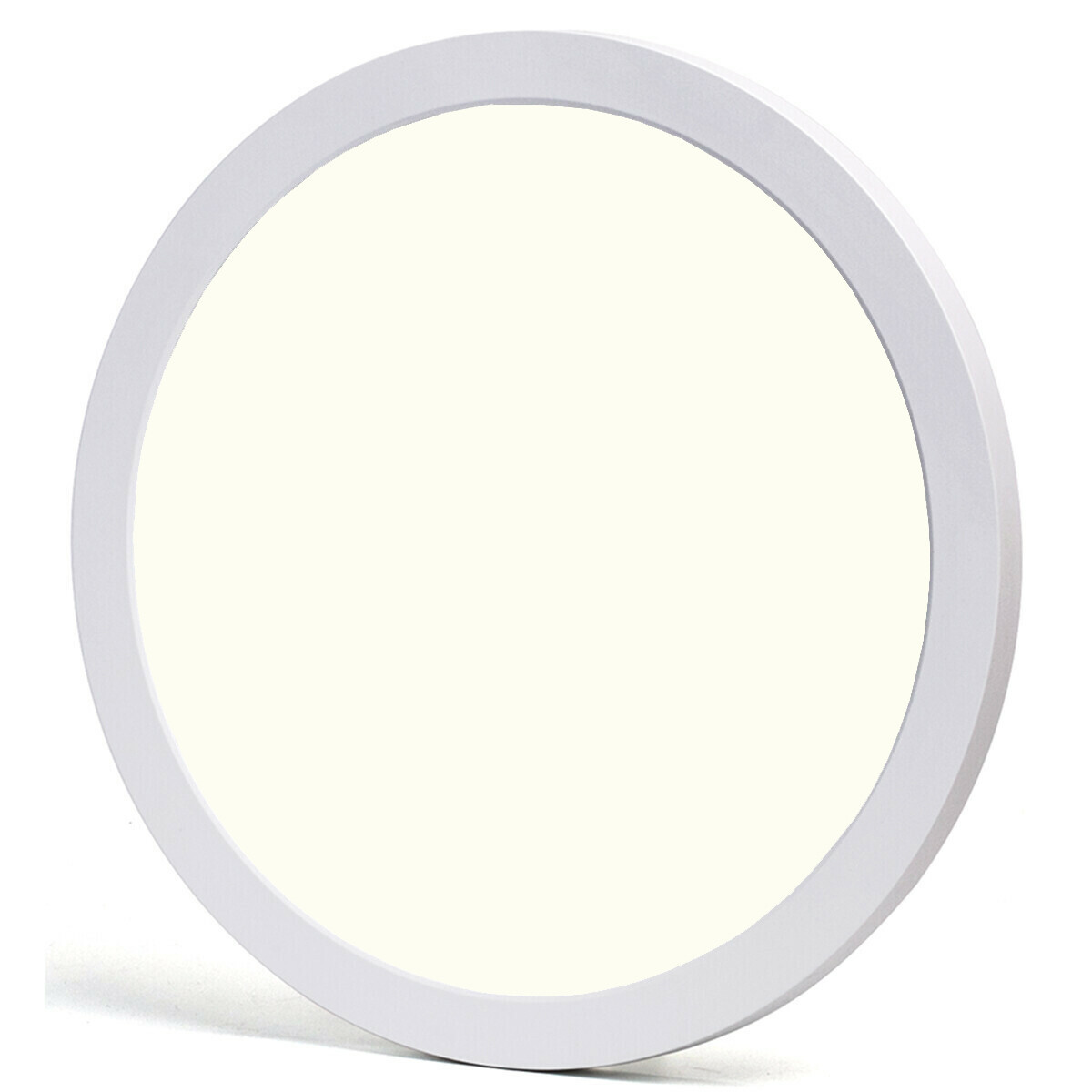 LED Downlight Pro - Aigi Foka - Inbouw/Opbouw - Rond - 24W - Natuurlijk Wit 4000K - Mat Wit - Kunststof