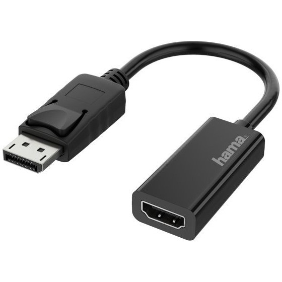 Hama Adapter Displayport naar HDMI Ultra-HD 4K Optische kabel Zwart