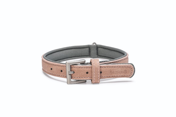 Beeztees Balacron Ax kunstleer roze halsband hond 36-44cm x 20mm