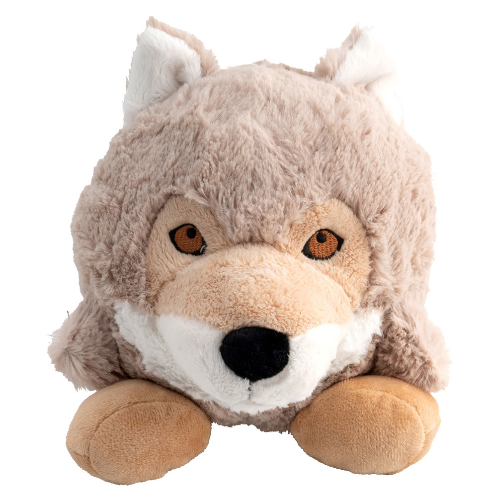 WOLTERS Hondenknuffel Woody Wolf”, bruin-beige, Maat: 23 cm