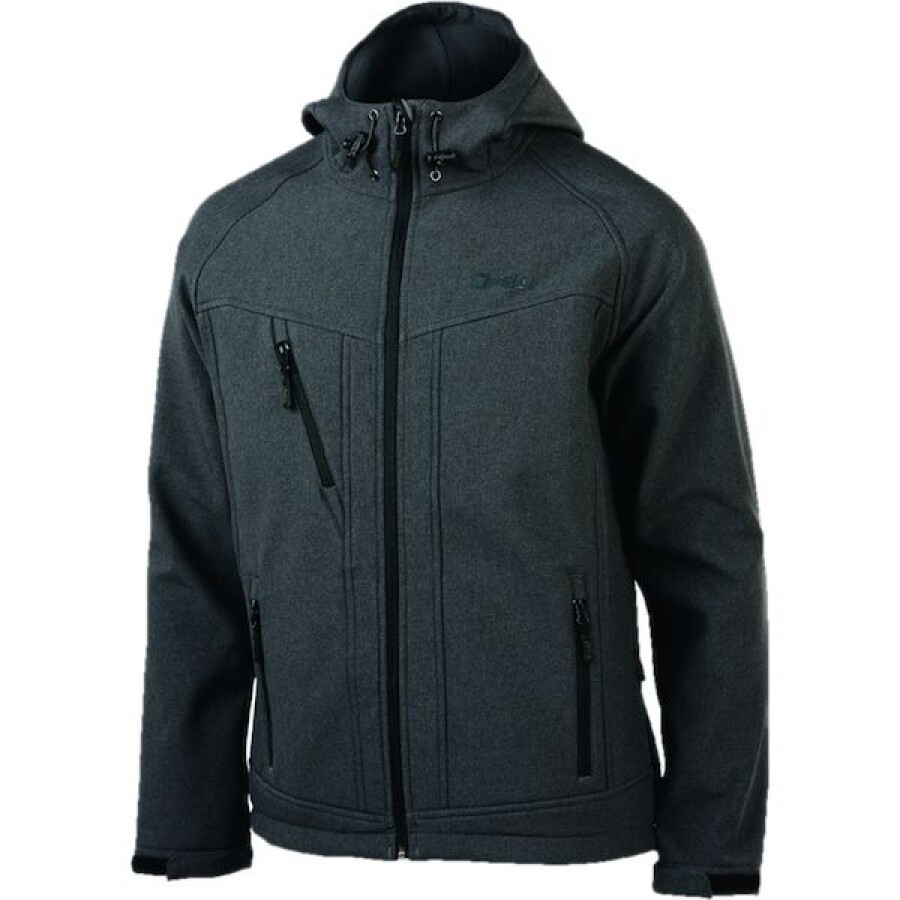 Opsial softshell jack Borah - grijs - met capuchon - maat XXL