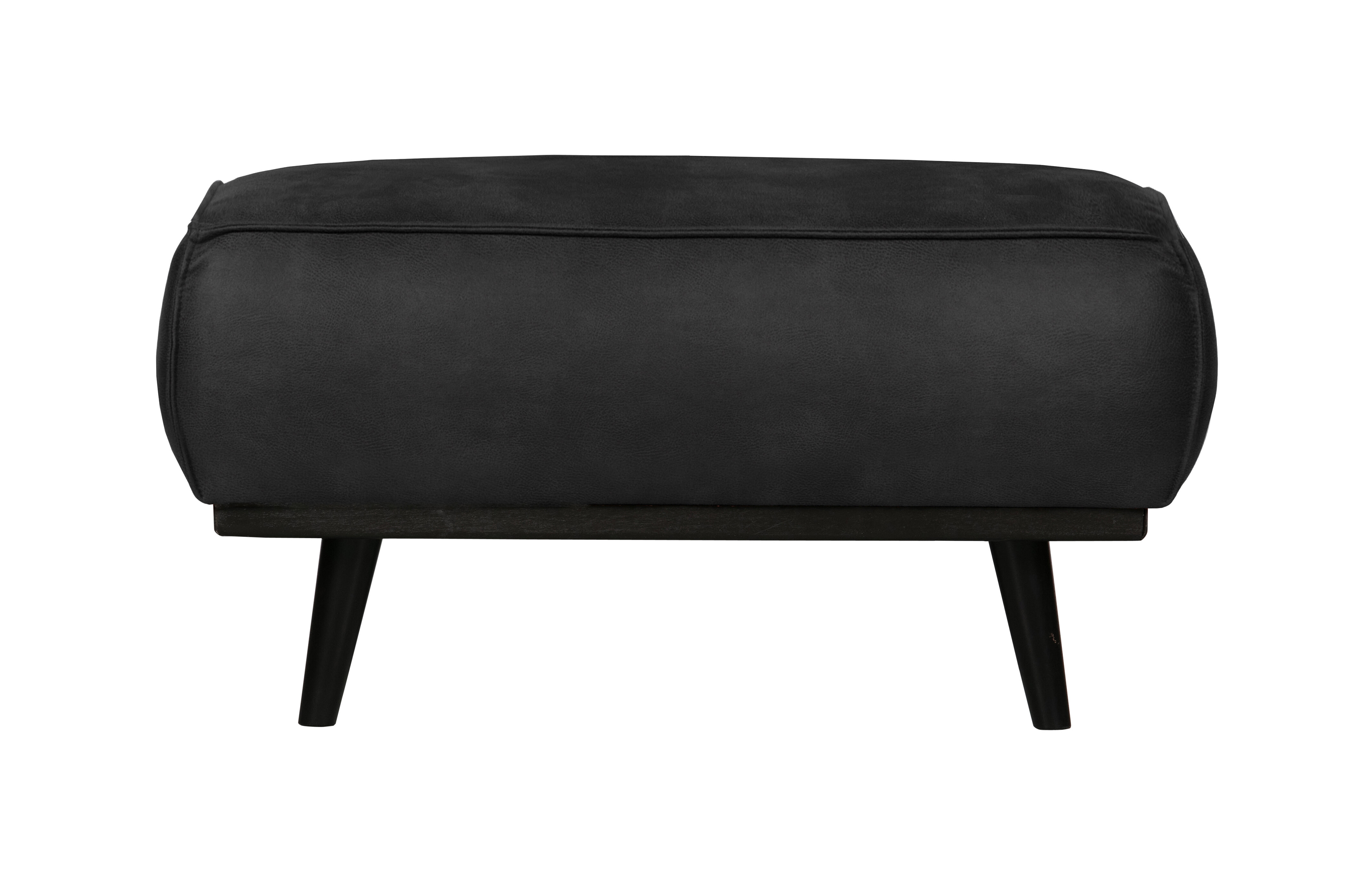 BePureHome Hocker Statement Suedine - Zwart