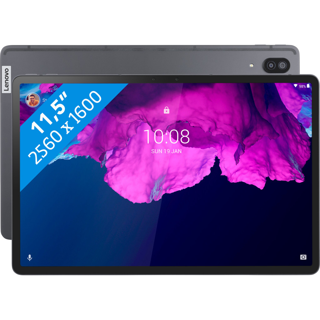 Lenovo Tab P11 Pro 128 GB Wifi + 4G Grijs