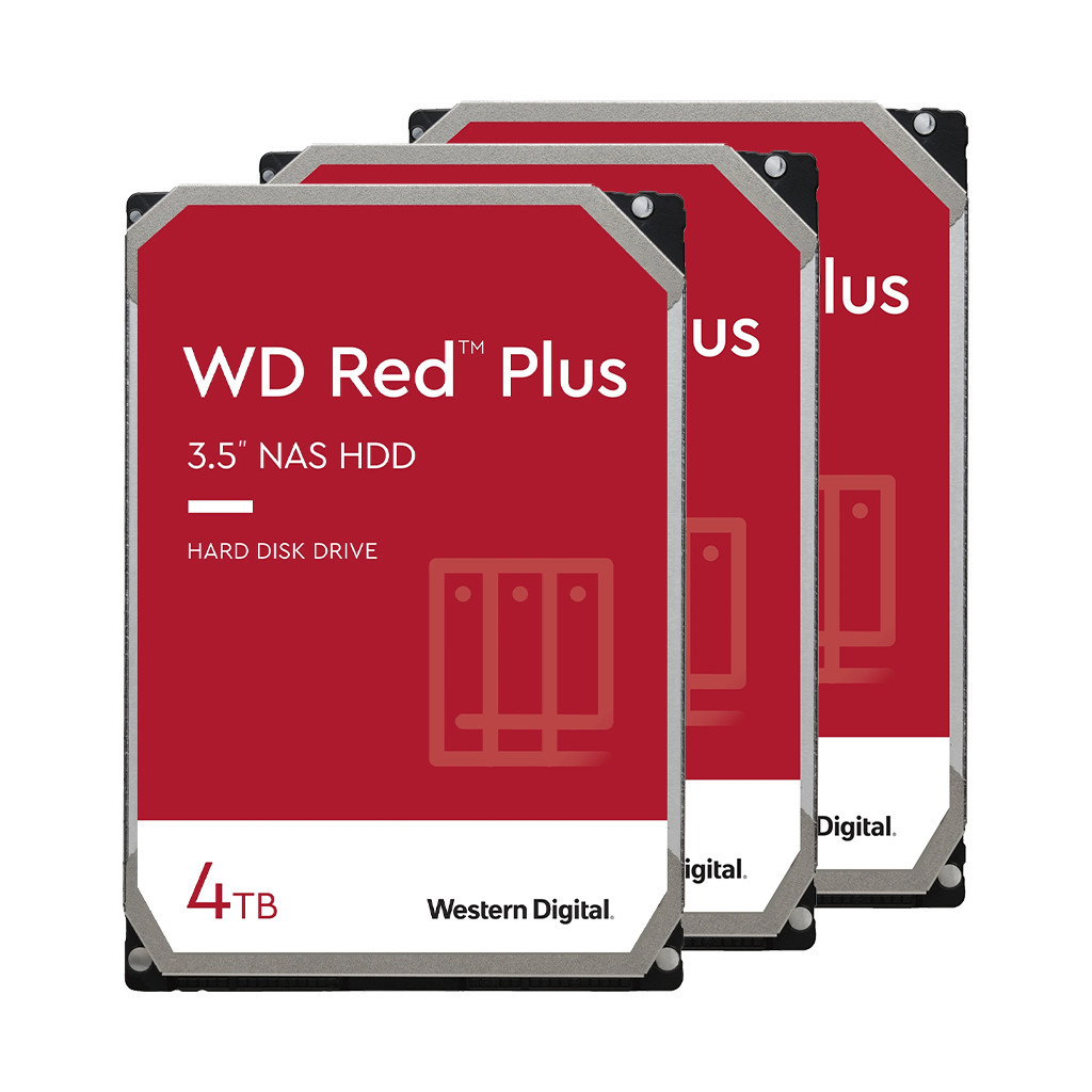 WD Red Plus WD40EFZX 4TB 3-Pack