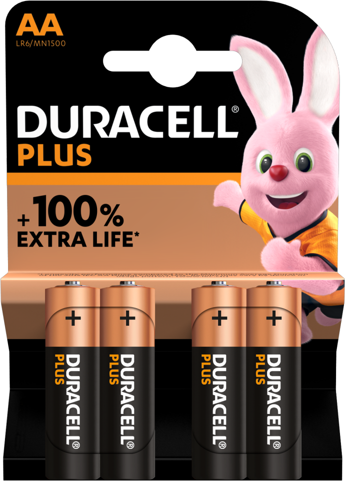 Duracell AA Plus Alkaline 4x