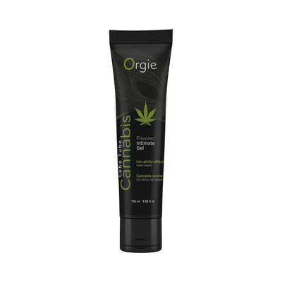 Orgie Lube Tube Cannabis - Waterbased Lubricant - 3 fl oz / 100 ml