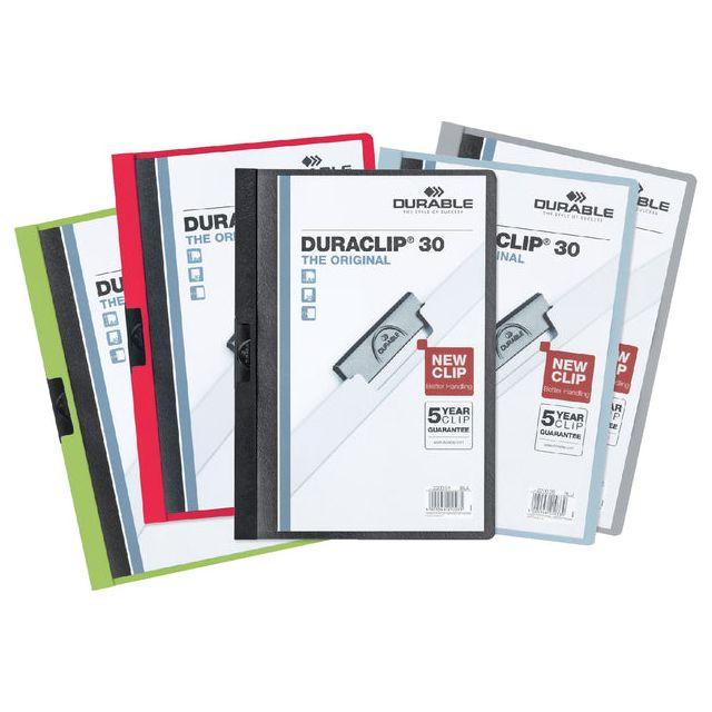 Durable klemmap Duraclip Original 30 geassorteerde kleuren