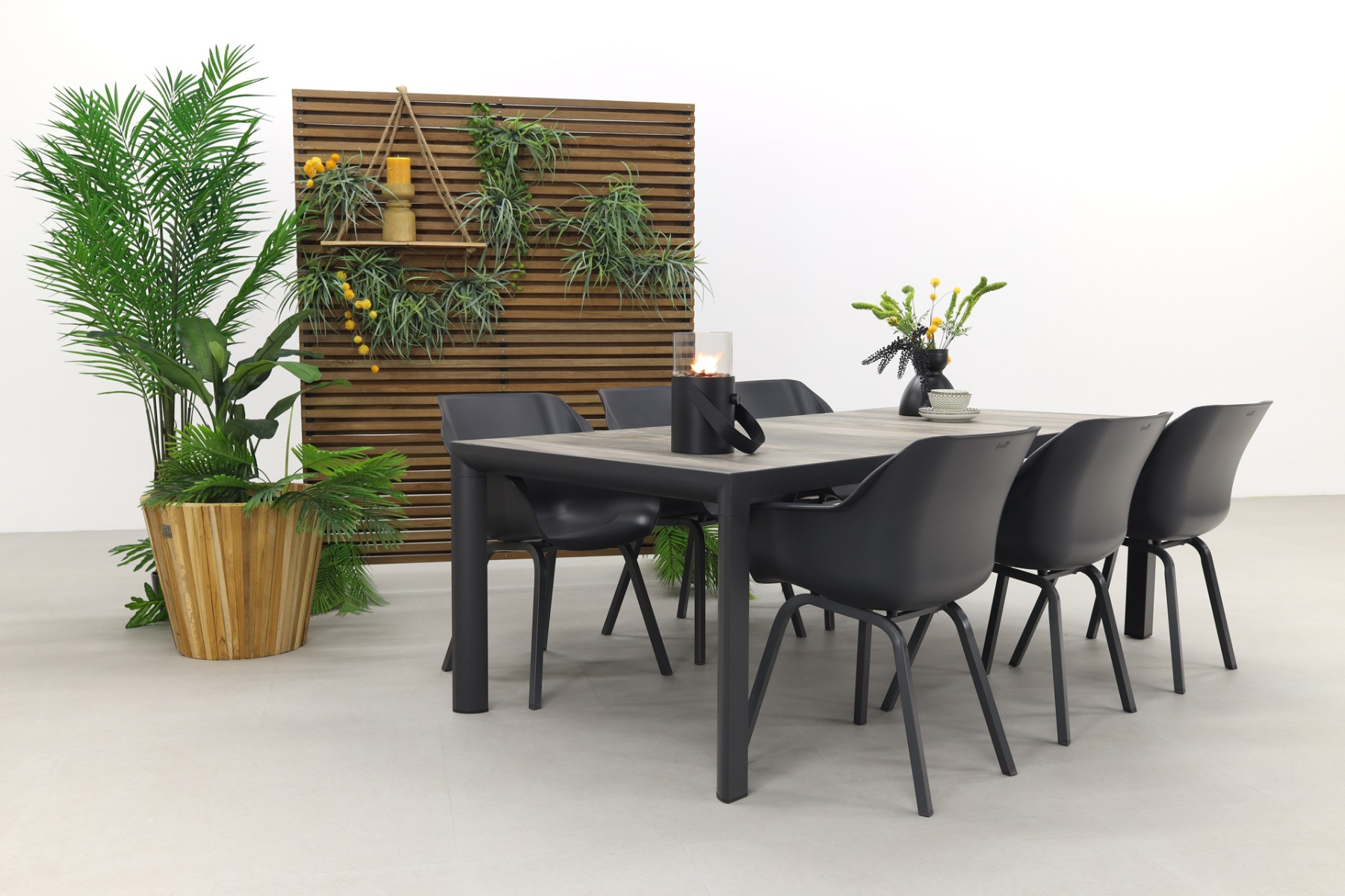 Hartman Sophie Xerix/Kings tuinset antraciet - 220x100 cm.