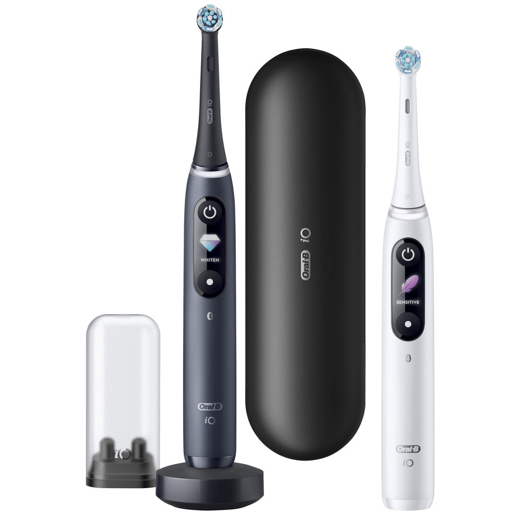 Oral-B iO - 8n - Elektrische Tandenborstels Wit En Zwart, Duopack