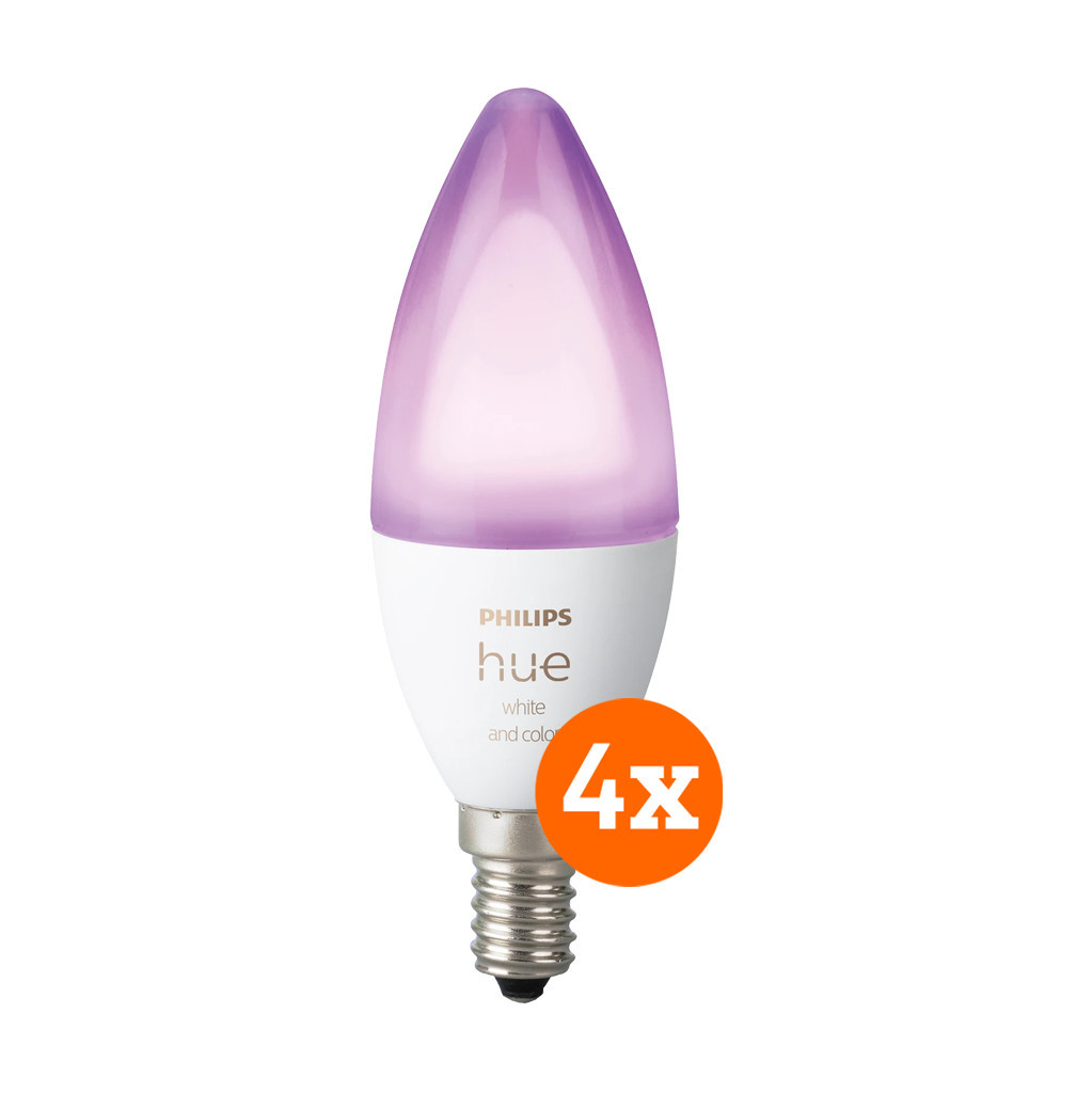 Philips Hue White and Color E14 4-Pack