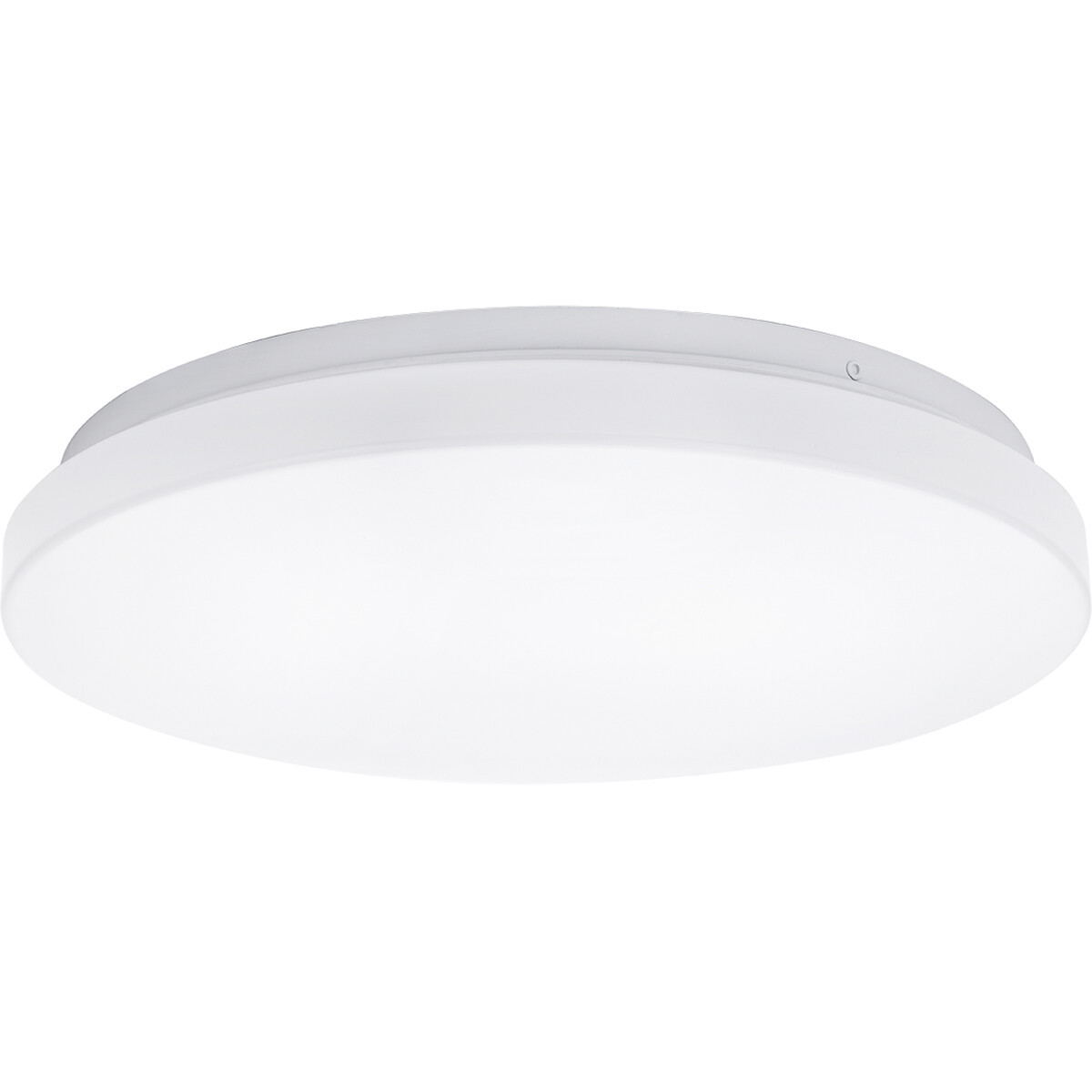 LED Plafondlamp - Aigi Alona - Opbouw Rond - 12W - Warm Wit 3000K - Mat Wit - Kunststof